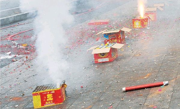 一掛鞭炮帶走多少清新空氣？